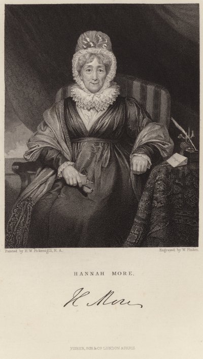 Portret Hannah Więcej autorstwa Henry William Pickersgill