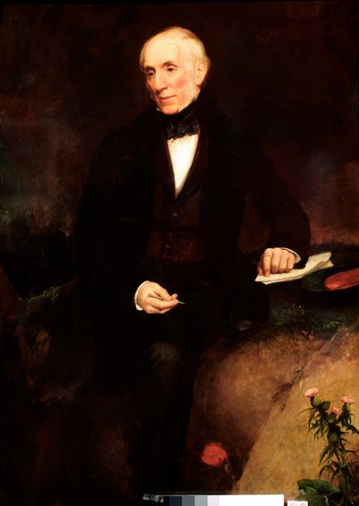 Portrait of William Wordsworth (1770-1850) British Poet Painting by Henry William Pickersgill (1782-1875) XIX-wieczny Londyn, National Portrait Gallery autorstwa Henry William Pickersgill