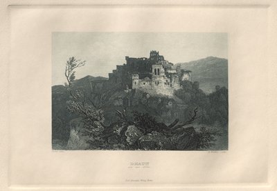 Malownicza i romantyczna Nadrenia: Dhaun nad Nahe, 1928. autorstwa Henry Winkles