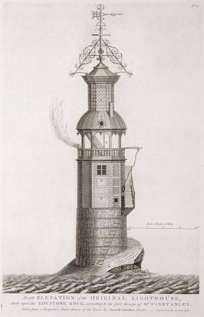 Latarnia morska Edystone autorstwa Henry