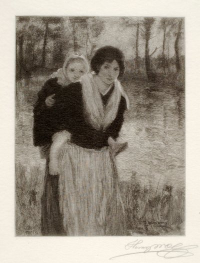 Nad rzeką autorstwa Henry Wolf