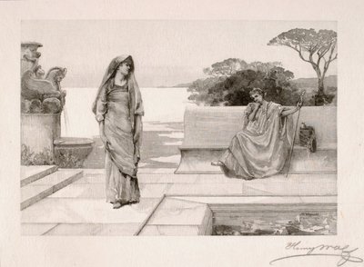 Horace i Lydia autorstwa Henry Wolf