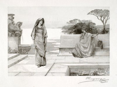 Horace i Lydia autorstwa Henry Wolf