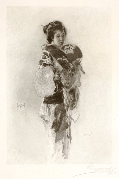 Japońska dziewczyna (The Musmee) autorstwa Henry Wolf