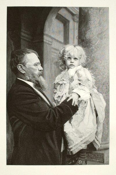 Lenbach i jego dziecko autorstwa Henry Wolf