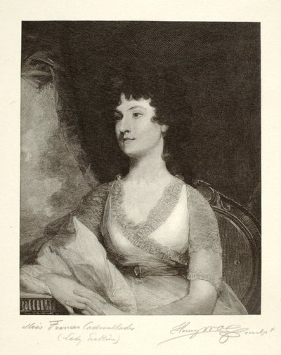 Panna Frances Cadwalader (Lady Erskine) autorstwa Henry Wolf