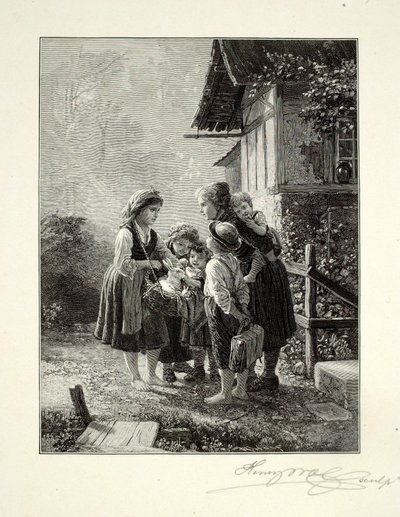 Mały sprzedawca królików autorstwa Henry Wolf