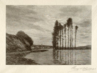 Widok na Sekwanę (Harfa Wiatrów) autorstwa Henry Wolf