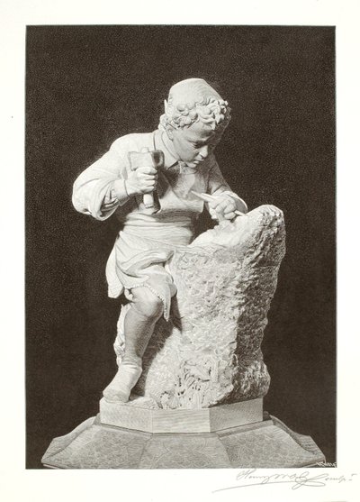 Młody Michał Anioł autorstwa Henry Wolf