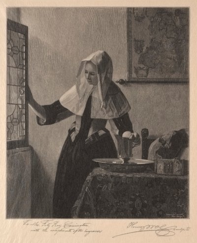 Młoda kobieta przy oknie, 1907. autorstwa Henry Wolf