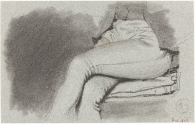 Badanie nóg siedzącego mężczyzny autorstwa Henry Wyatt