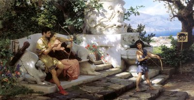 Niebezpieczna lekcja, 1886. autorstwa Henryk Siemiradzki