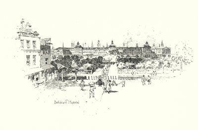 Szpital Betlejem, Londyn (lito) autorstwa Herbert (after) Railton