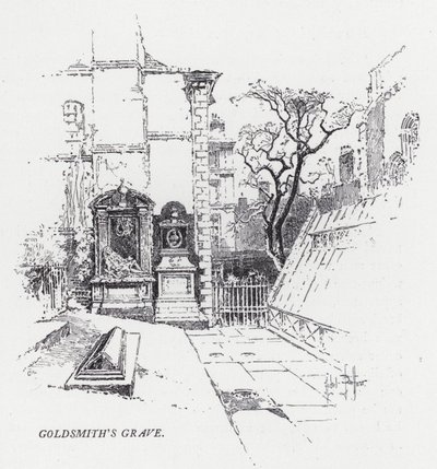 Grób Złotnika (grafika) autorstwa Herbert (after) Railton