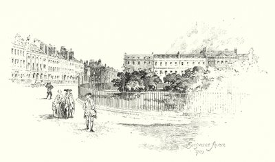 Grosvenor Square, Londyn autorstwa Herbert (after) Railton
