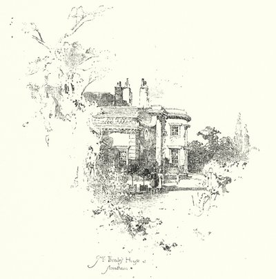 Dom pani Thrale, Streatham (lito) autorstwa Herbert (after) Railton