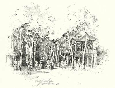 Orkiestra Grand Walk, Ogrody Marylebone autorstwa Herbert (after) Railton