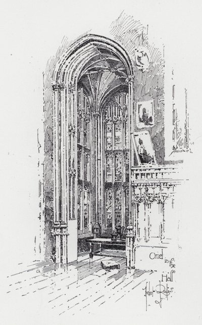 Wykusz w Sali (grafika) autorstwa Herbert (after) Railton