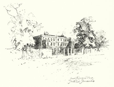 Dom Samuela Richardsona, North End, Hammersmith (lito) autorstwa Herbert (after) Railton