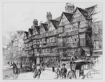 Staple Inn (grawerowanie) autorstwa Herbert (after) Railton