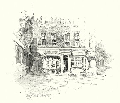 Tawerna Mitre, Londyn (lito) autorstwa Herbert (after) Railton