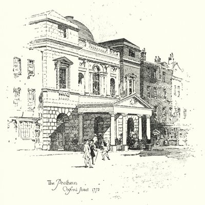 Panteon, Oxford Street, Londyn autorstwa Herbert (after) Railton