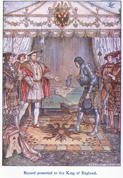 Bayard przedstawiony królowi Anglii (Henryk VIII), 1938 autorstwa Herbert Cole