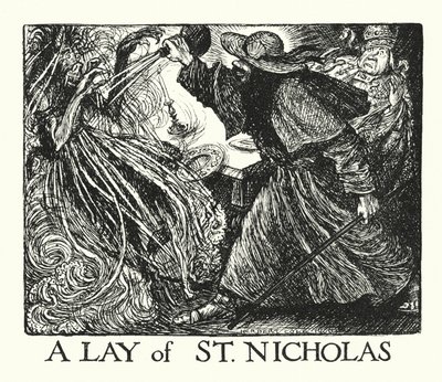 Ingoldsby Legends: A Lay of St Nicholas (litografia) autorstwa Herbert Cole
