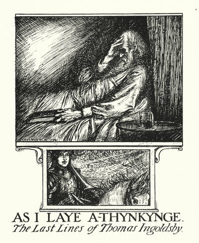 Ingoldsby Legends: As I Laye A-thynkynge (litografia) autorstwa Herbert Cole