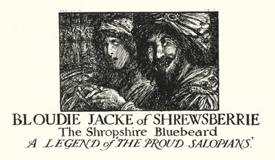 Ingoldsby Legends: Bloudie Jacke of Shrewsberrie, The Shropshire Bluebeard (litografia) autorstwa Herbert Cole