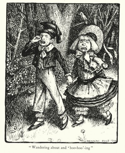 Ingoldsby Legends: The Babes in the Wood (litografia) autorstwa Herbert Cole