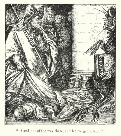 Ingoldsby Legends: Bracia z Birchington (litografia) autorstwa Herbert Cole