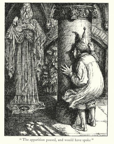 Ingoldsby Legends: Duch (litografia) autorstwa Herbert Cole