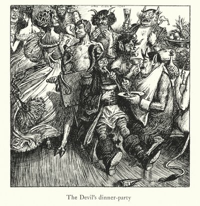 Ingoldsby Legends: The Lay of St Cuthbert (litografia) autorstwa Herbert Cole