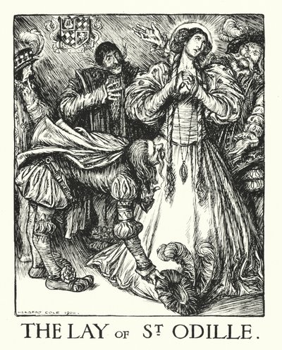 Legendy Ingoldsby: The Lay of St Odille (litografia) autorstwa Herbert Cole