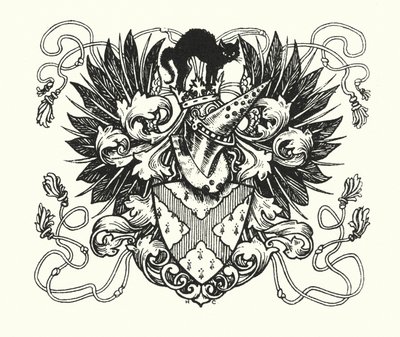 Ingoldsby Legends: Ilustracja na stronie tytułowej (litografia) autorstwa Herbert Cole