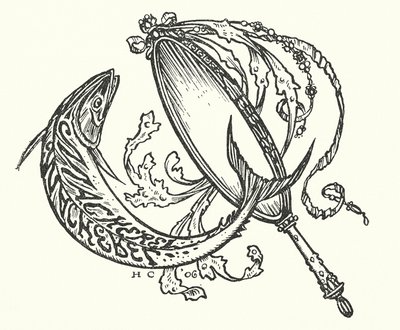 Magiczna makrela (grawerunek) autorstwa Herbert Cole
