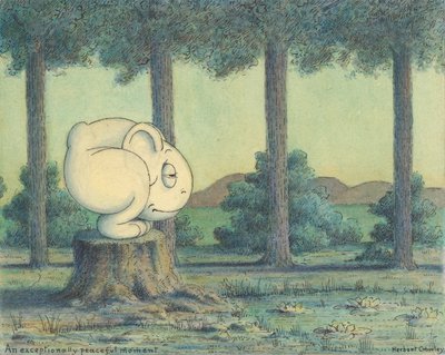Wyjątkowo spokojna chwila, ok. 1910 autorstwa Herbert E. Crowley