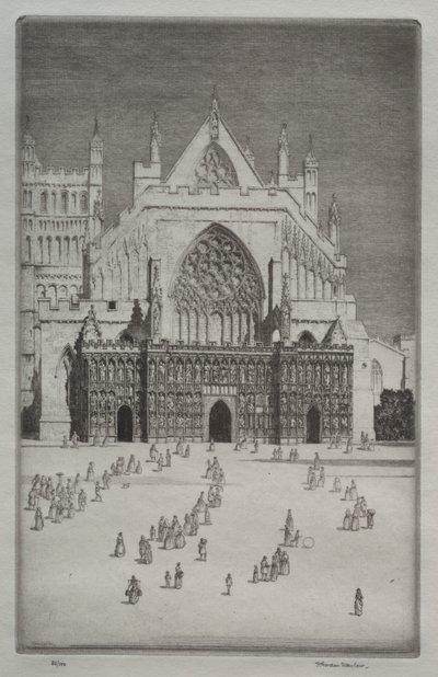 Katedra w Exeter autorstwa Herbert Gordon Warlow