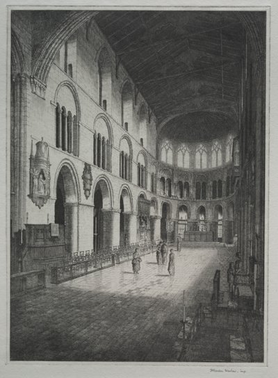 Kościół św. Bartłomieja, wnętrze autorstwa Herbert Gordon Warlow