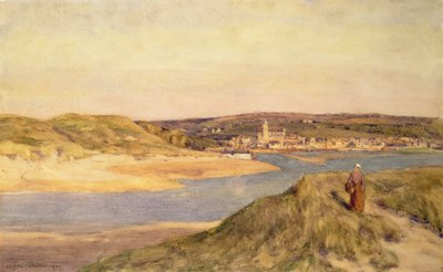 Hayle z Lelant w Kornwalii autorstwa Herbert Hughes Stanton