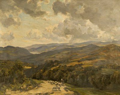 Walijskie Wzgórza w pobliżu Barmouth autorstwa Herbert Hughes-Stanton