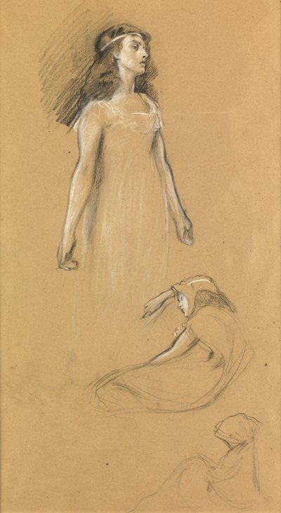 Studium dla "Tristram i Yseult", ok. 1901 autorstwa Herbert James Draper