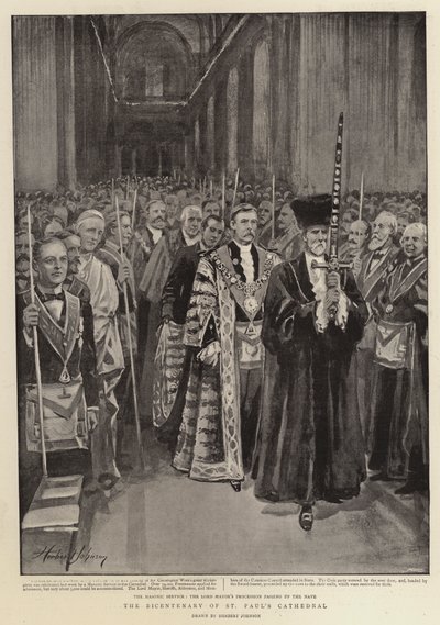 Dwusetna rocznica katedry św. Pawła autorstwa Herbert Johnson