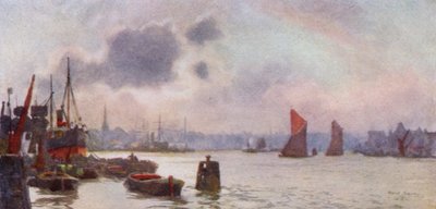 Lavender Wharf (kolor lito) autorstwa Herbert Menzies (after) Marshall