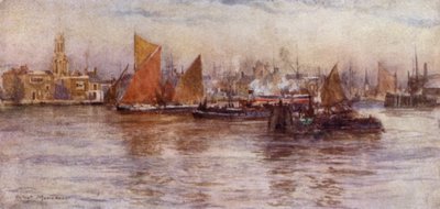 Limehouse Reach (kolor lito) autorstwa Herbert Menzies (after) Marshall