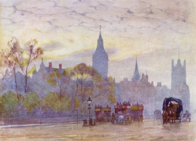 Poranek w Whitehall (kolor lito) autorstwa Herbert Menzies (after) Marshall