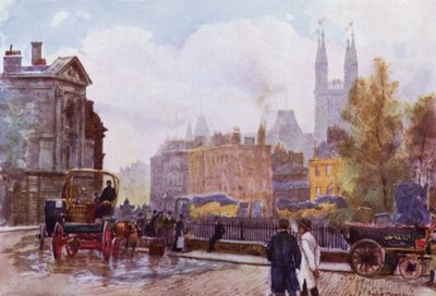 Plac Św. Bartłomieja (kolor lito) autorstwa Herbert Menzies (after) Marshall