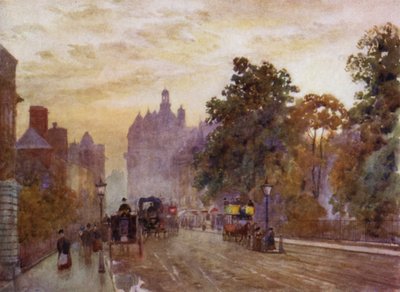 Na zachód od Hyde Park Corner (kolor lito) autorstwa Herbert Menzies (after) Marshall