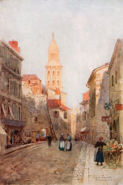 Ulica w Perigueux autorstwa Herbert Menzies Marshall